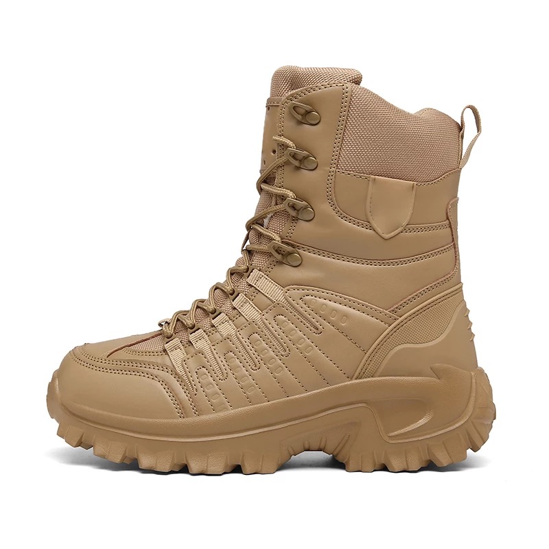 Men's 17 ounces Tactical gear Coyote brown boots (imported)